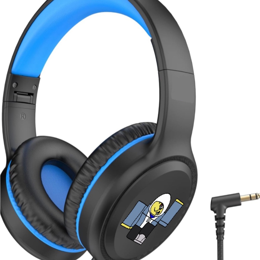 Roblox Headphones Blue/Dark Grey Portable Laptop Computer Tablet Phone